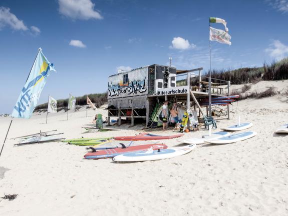 Kitesurfschule am Weststrand von Langeoog