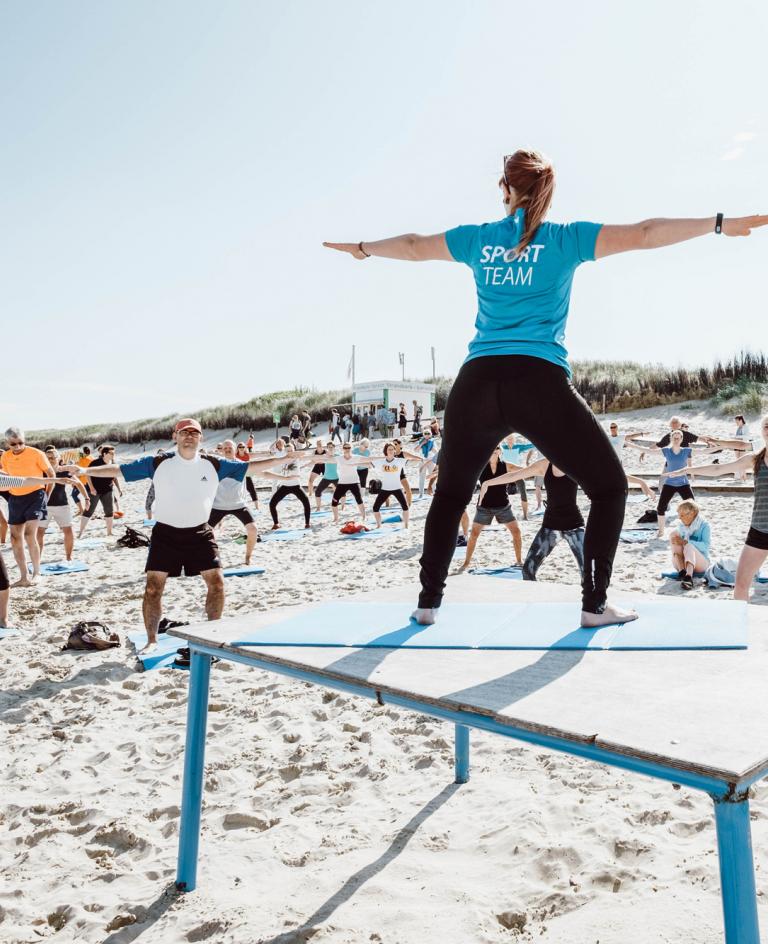 Workout am Sportstrand