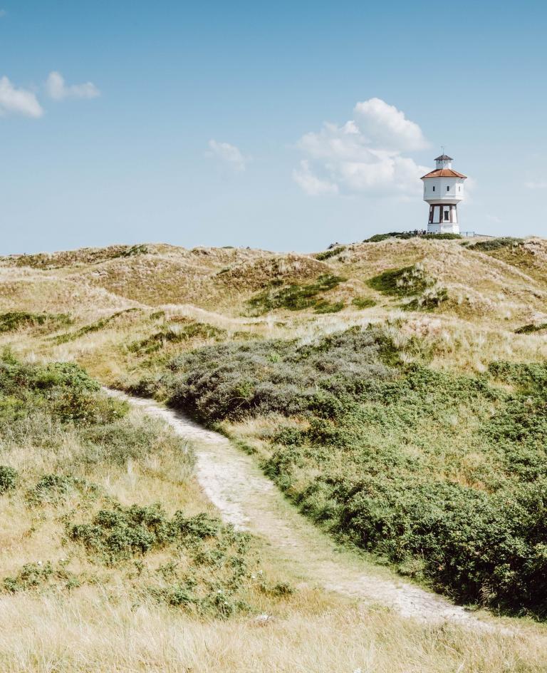 Der Wasserturm ist Wahrzeichen der Nordseeinsel Langeoog